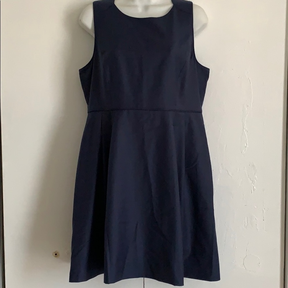 J Crew Wool Blend Dress NWT Navy Size 12P